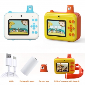 Instant Print Digita Camera For Kids Rechargeable Cam