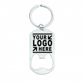 Stainless Steel Bottle Opener with Key Chain