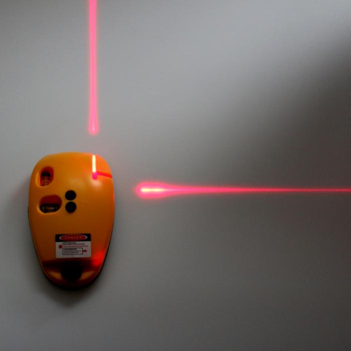 Orange Mouse Laser Magnet Level