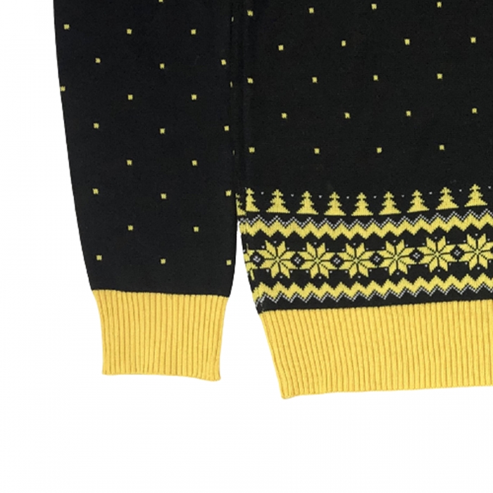 Custom Christmas Snow Pattern Ugly Sweater