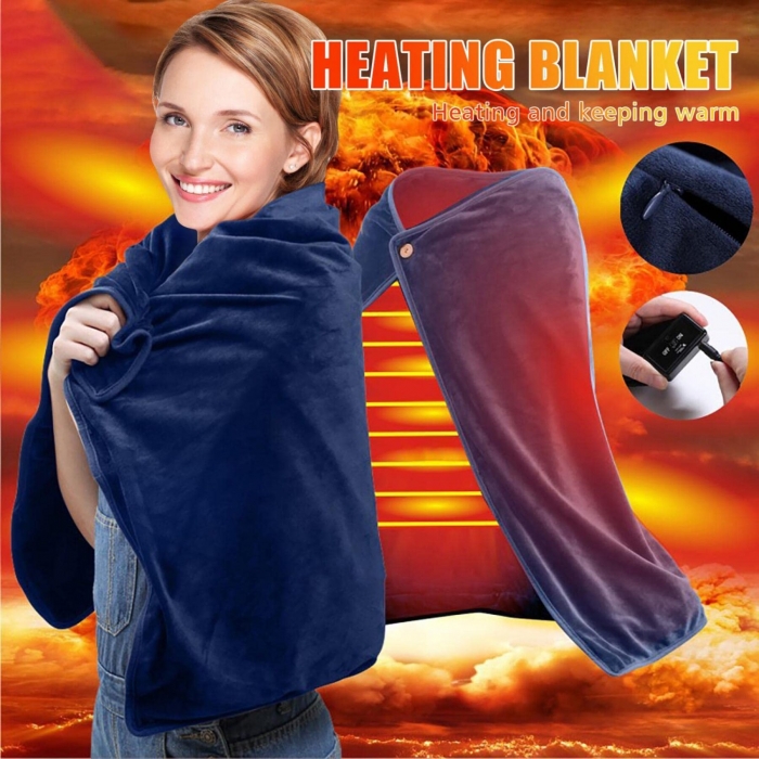 Electric Flannel Blankets Heated Throw Blanket