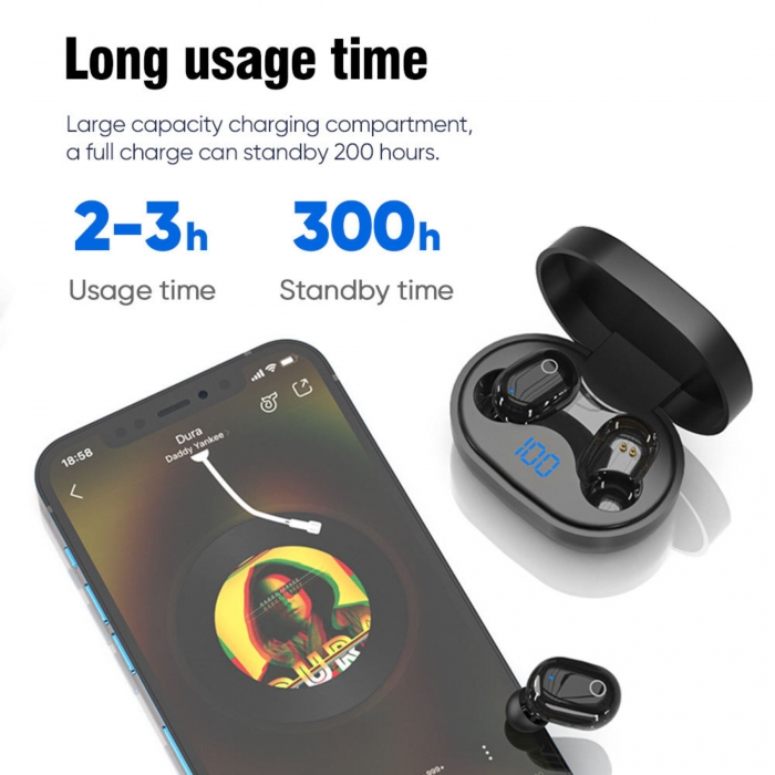 Wireless Bluetooth Earbuds with Charging Case