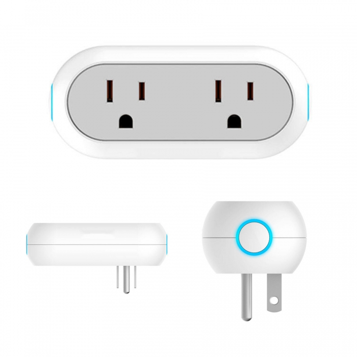 Smart Plug Dual Sockets 2.4G WiFi Outlet