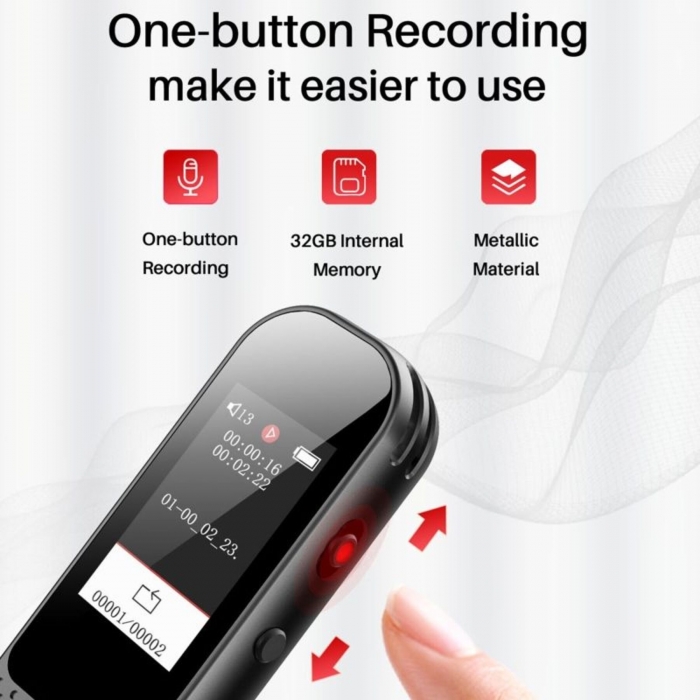 32GB Rechargeable Noise Reduction Recorder