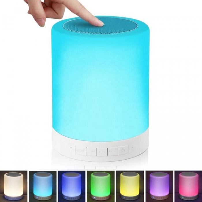 Night Light Bluetooth Speaker Wireless Portable Smart Touch