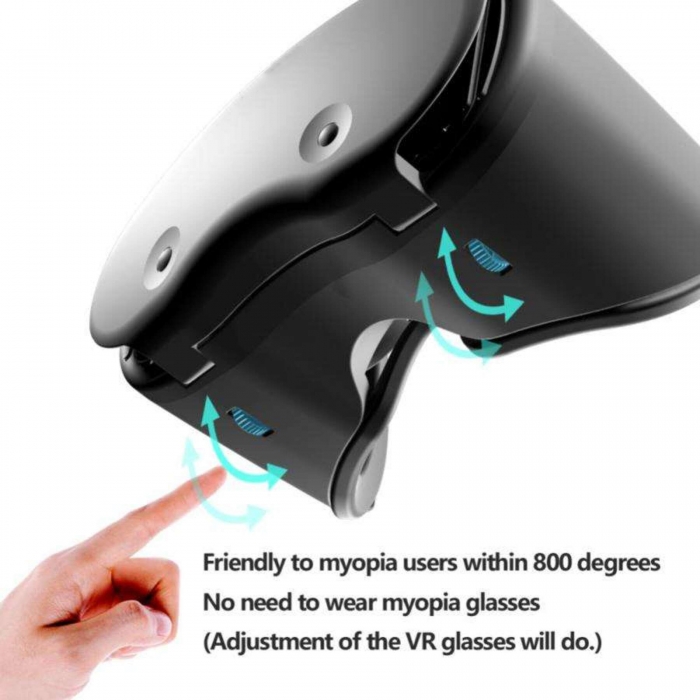 3D Virtual Reality Headset VR Glasses with Gamepad