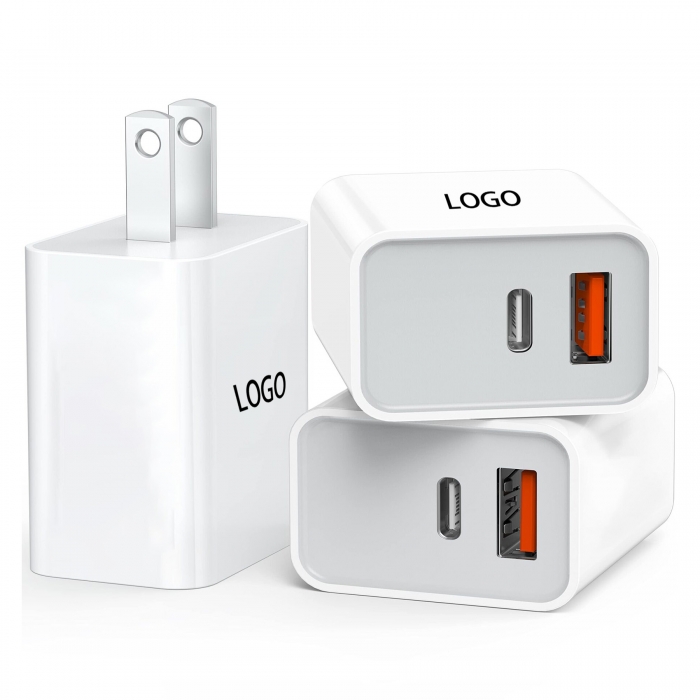 20W USB C Wall Charger Dual Port PD Power