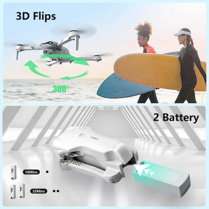 Foldable GPS Drone with Camera Air Robot