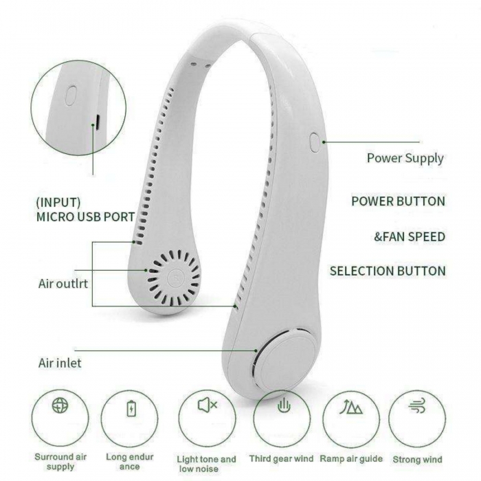 Portable Air Conditioner Neck Fan