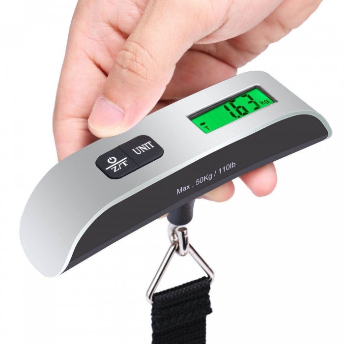 110lbs  Night Vision Temperature Function Luggage Scale