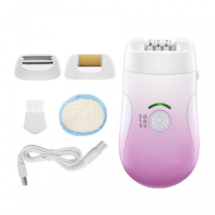 3-in-1 Gradient Colorful Painless Face Shaver