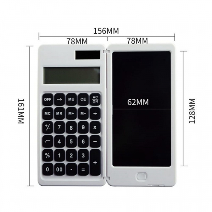 Portable Foldable Notepad Calculation Electronic Calculator