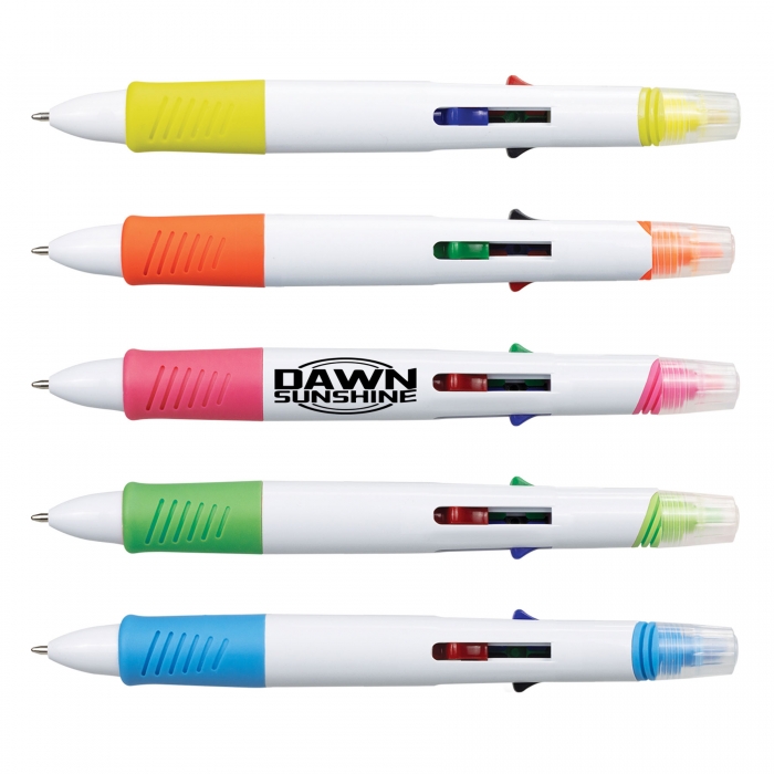 Quatro Pen With Highlighter