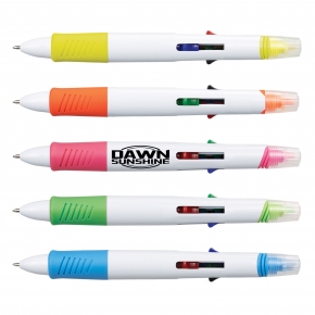 Quatro Pen With Highlighter