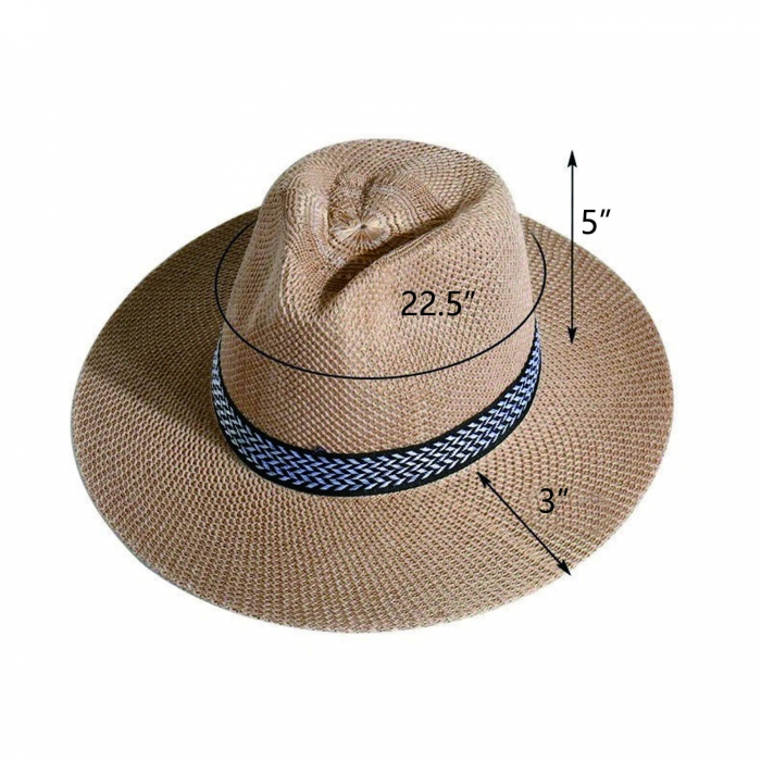 Unisex Sun Visor Straw Hat