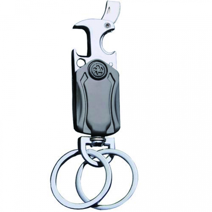 Zinc Alloy Bottle Opener with Key Chain