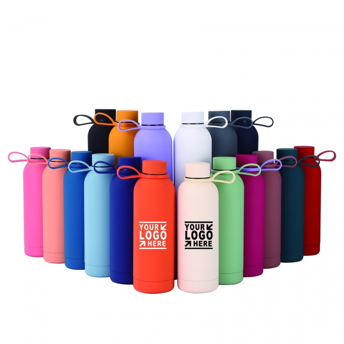 17 oz Stainless Steel Insulated Water Bottle w/ Handle