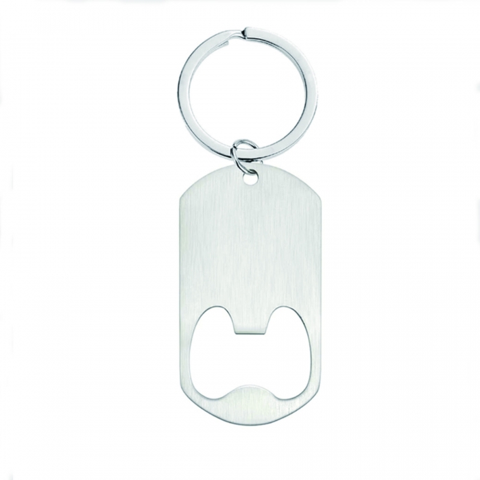 Stainless Steel Bottle Opener with Key Chain