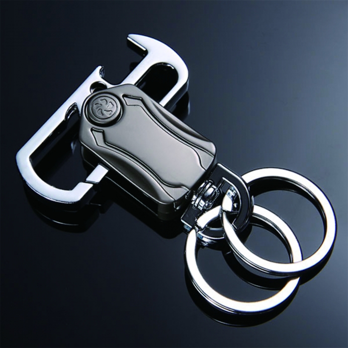 Zinc Alloy Bottle Opener with Key Chain