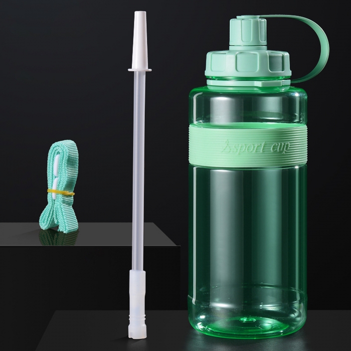 50 Oz. Sports Portable Water Bottle W/ Flip Straw