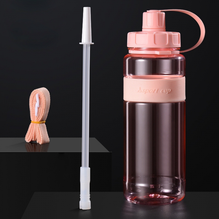 34 Oz. Sports Portable Water Bottle W/ Flip Straw