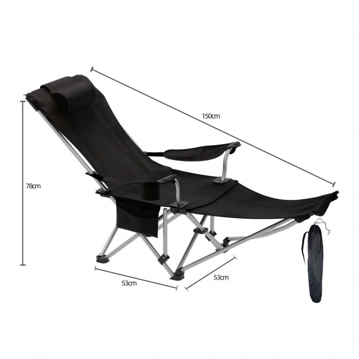 Outdoor Adjustable Camping Recliner