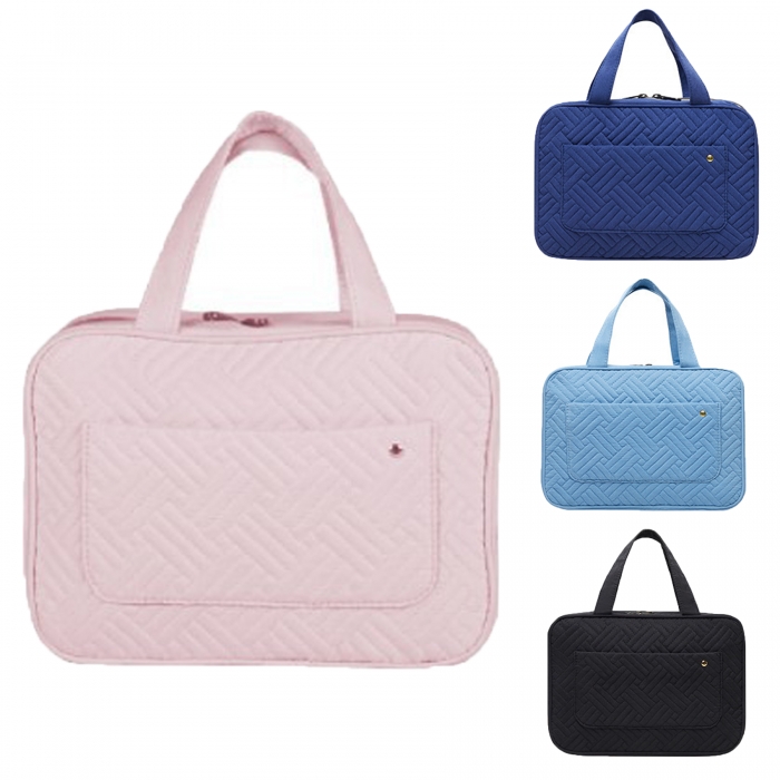 PU Leather Hanging Toiletry & Cosmetic Bag