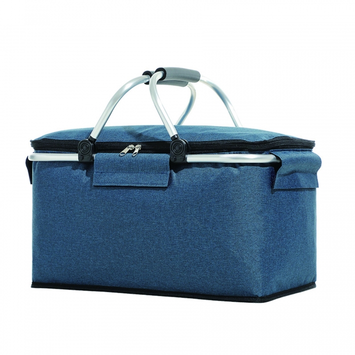 20 Liters Folding Heathered Non-Woven Insulated Cooler Lunch Bag