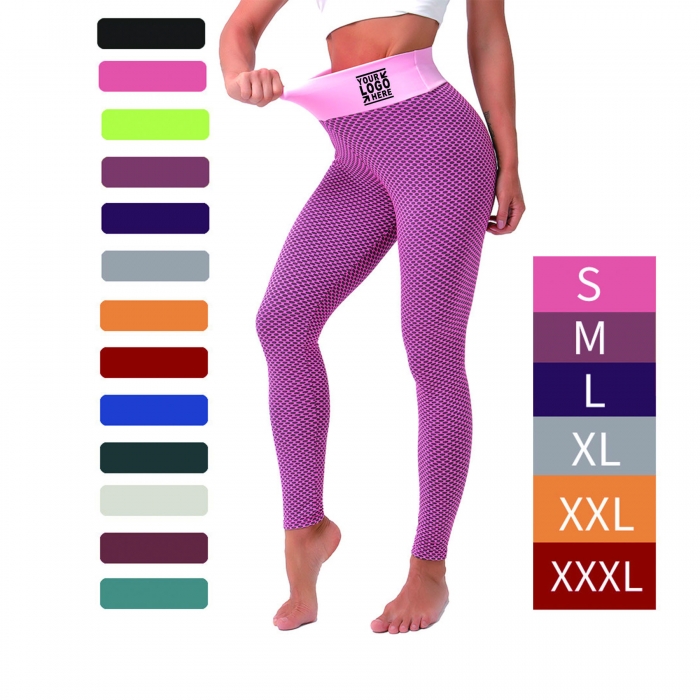 Honeycomb Fabric Womens Seamless Butt Soft Yoga Pants