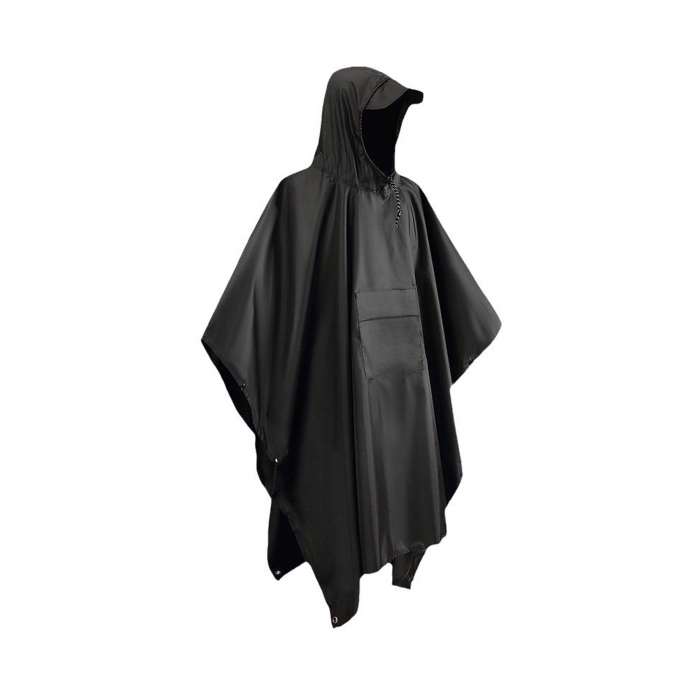 Hooded Rain Poncho W/ Pocket