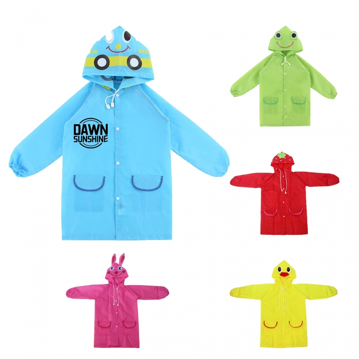 Child 3D Anmals Raincoat