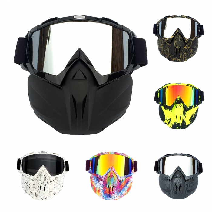 Anti-UV Detachable Motorcycle Riding Mask