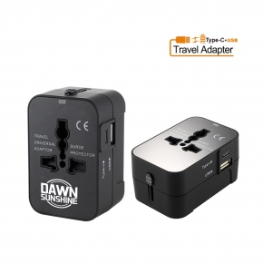 ECCE Universal Black Travel Adaptor Plug