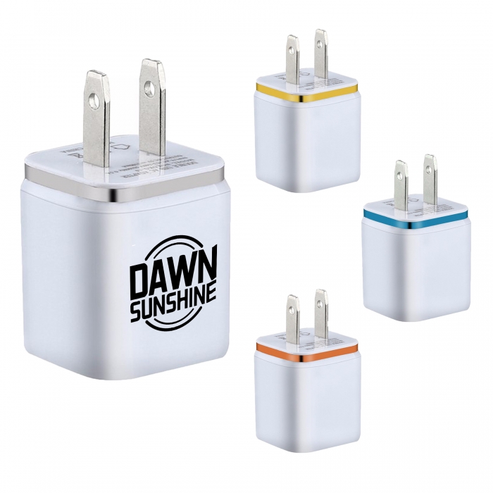 2.1Amp & 1Amp Double USB Wall Charger Plug