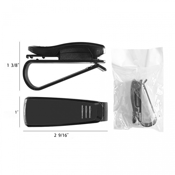 Portable Black Sunglass Clip