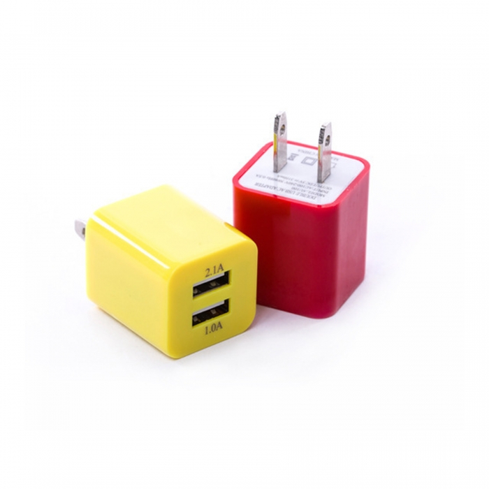 5V 1Amp Double USB Wall Charger Plug