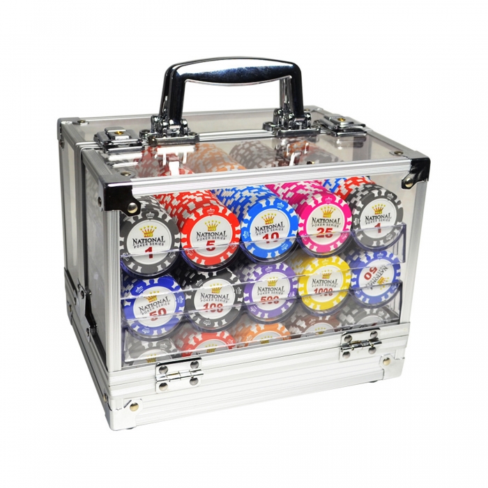 600Pcs Acrylic Poker Chip Tray