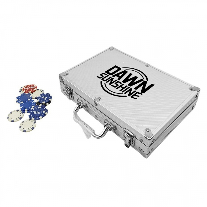 200Pcs Aluminium Poker Chip Box