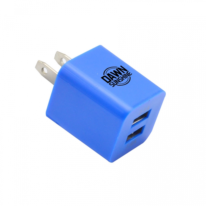 5V 1Amp Double USB Wall Charger Plug