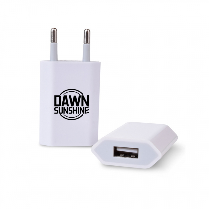 Flat European Wall Charger Plug