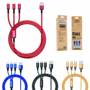 3-IN-1 Multi USB Charging Cable