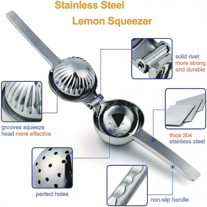 Stainless Steel Hand Press Lemon Squeezer