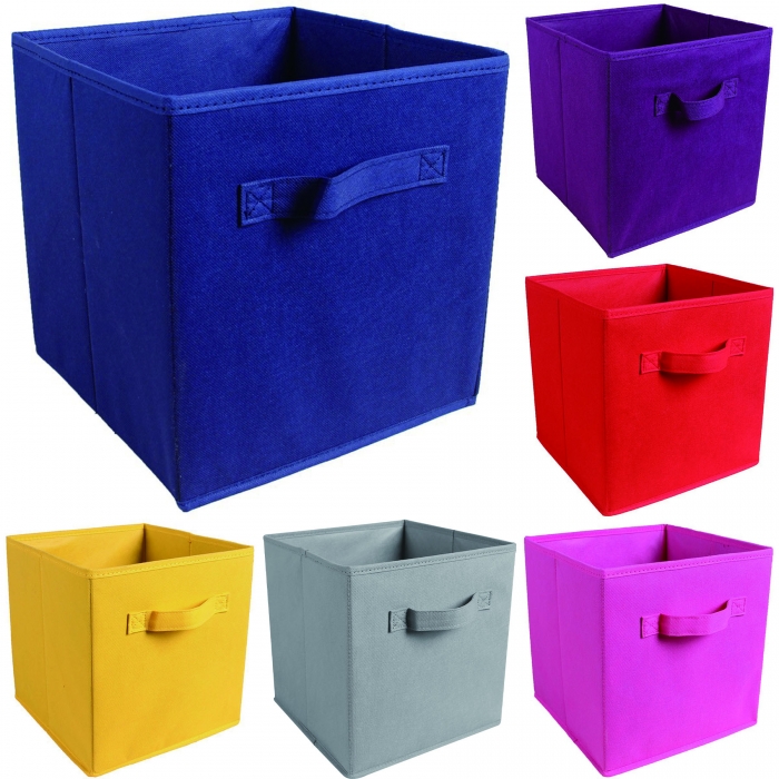 Foldable Fabric Storage Cubes with Handle