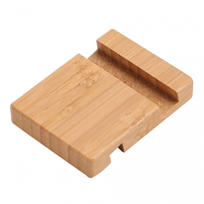 Bamboo Block Phone Stand