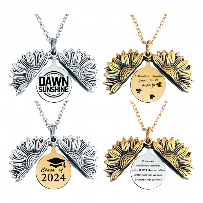 Graduation Gifts Sunflower Necklaces