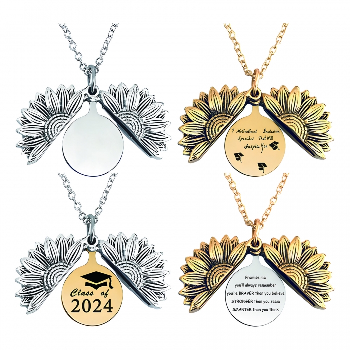 Graduation Gifts Sunflower Necklaces