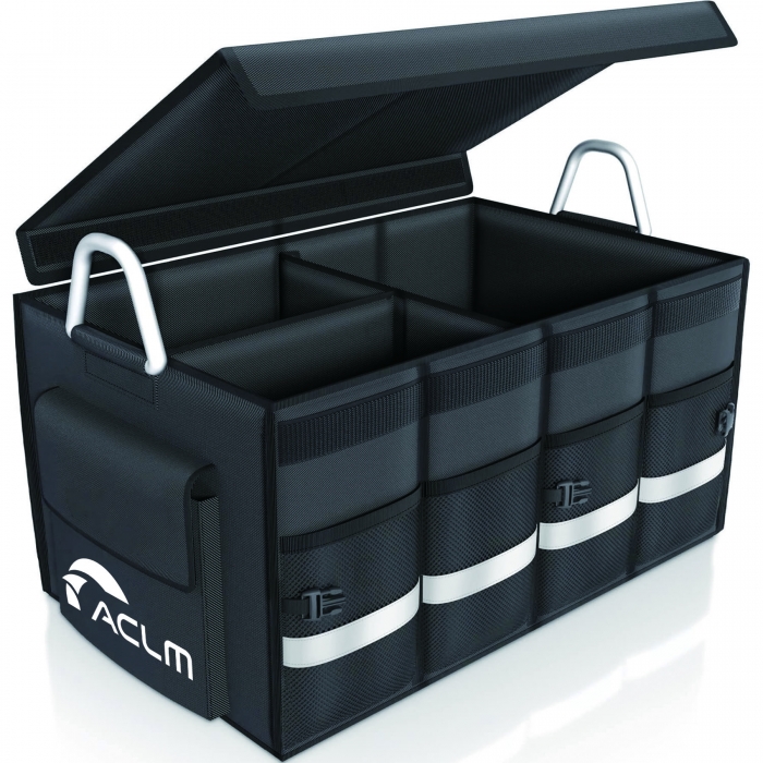 Foldable Car Trunk Organizer with Lid