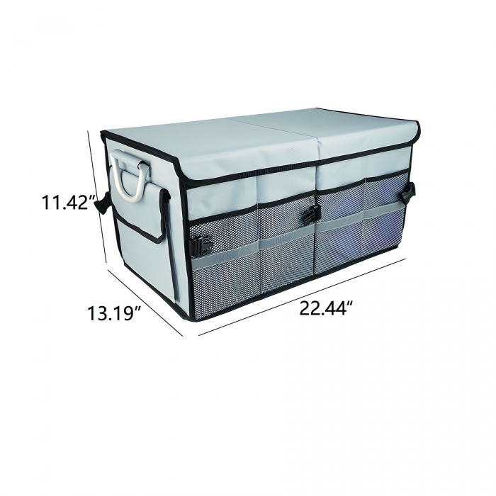 Foldable Car Trunk Organizer with Lid