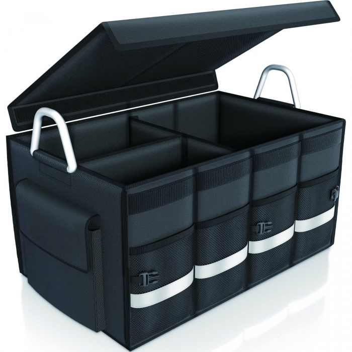 Foldable Car Trunk Organizer with Lid