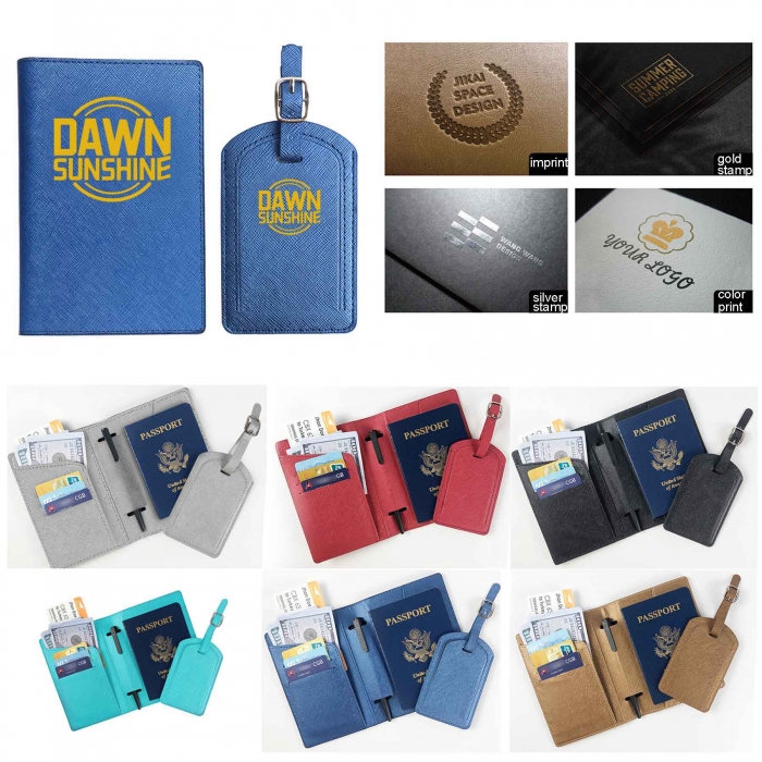 Custom Logo PU Passport  Holder Cover